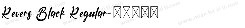Revers Black Regular字体转换